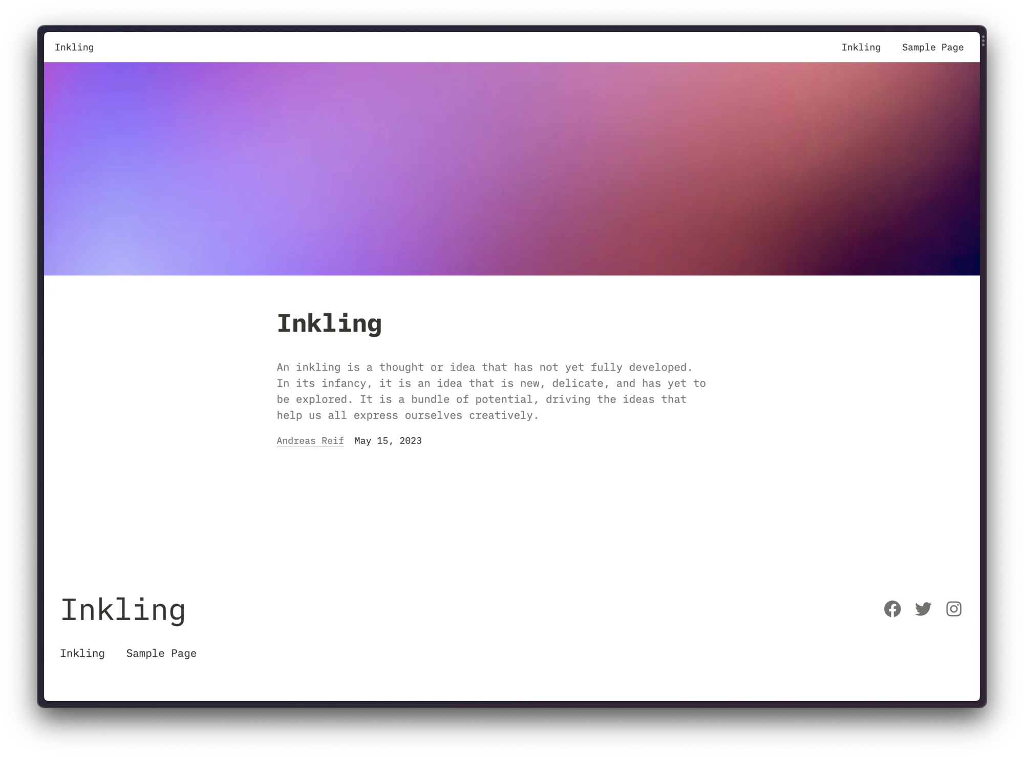 Mono theme