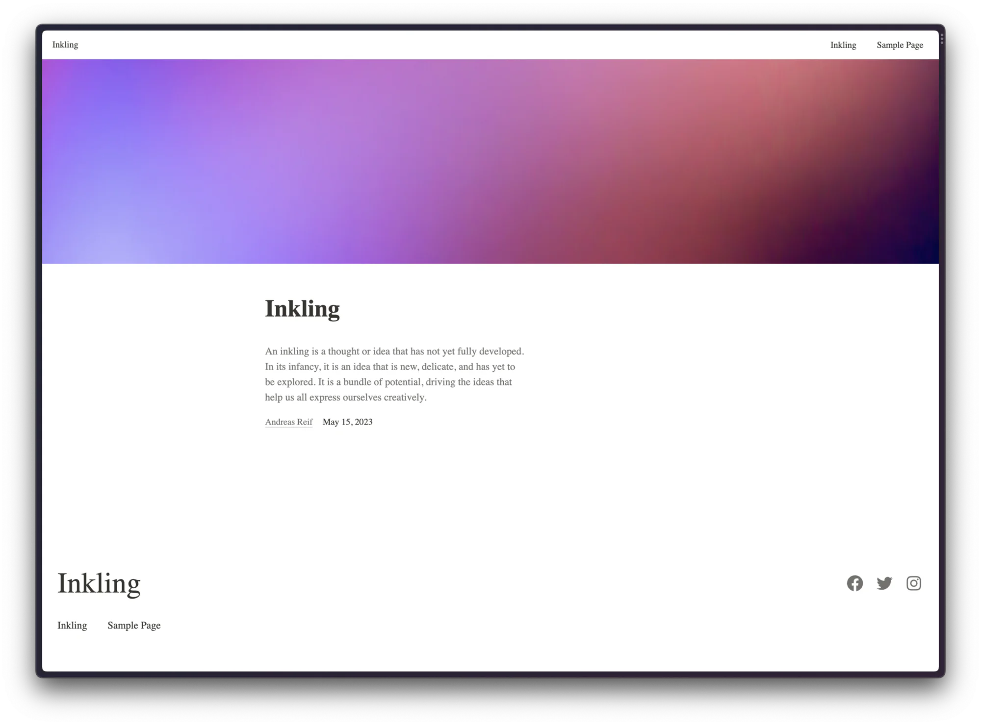 Serif theme